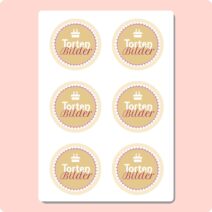 Essbare Aufleger Rund DM 100mm, 6 Stück pro Druckboge