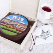 Sachertorte rund DM 19cm in Holzkassette