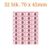 32 Stück essbare Bilder rechteckig 70 x 45mm