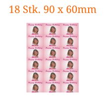 18 Stück essbare Bilder rechteckig 90 x 60mm