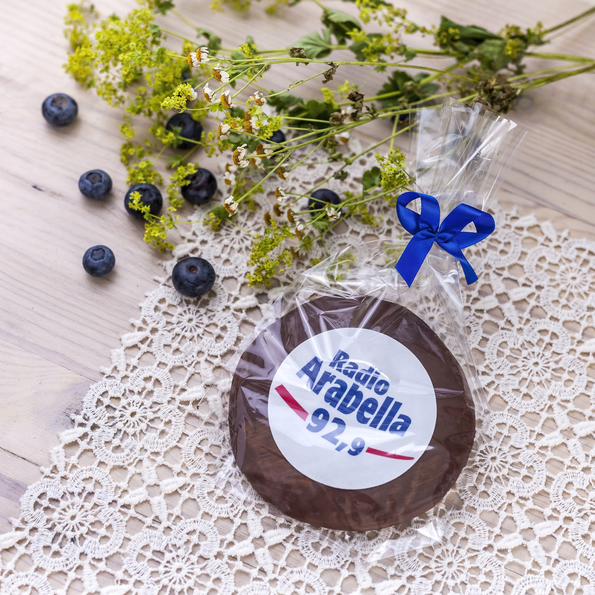 20 Stück Lebkuchen mit Schokoglasur rund 100mm verpackt