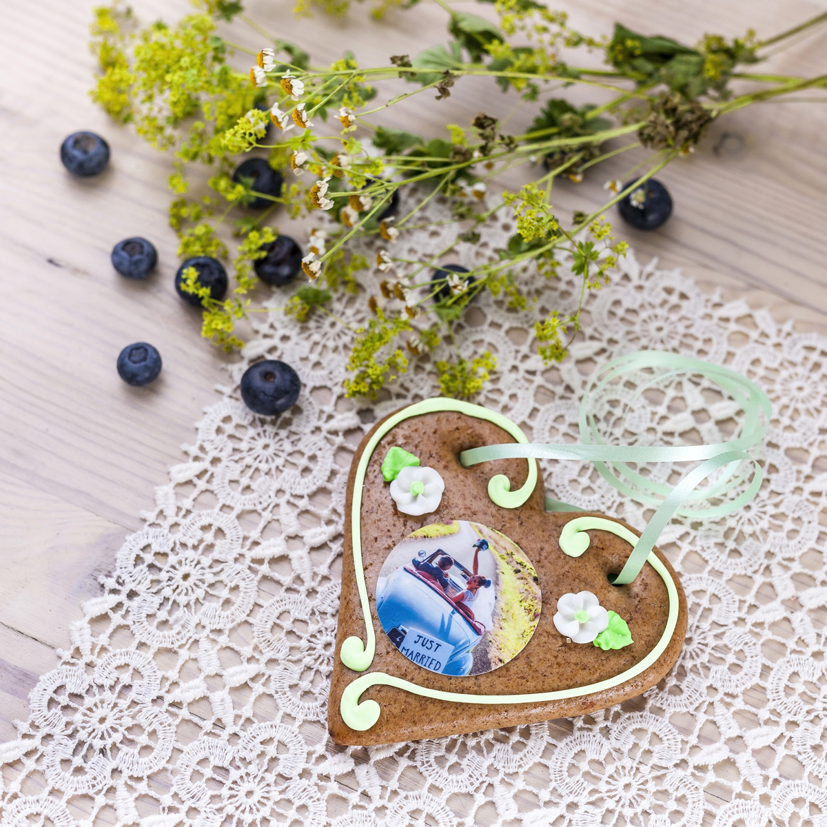 20 Stück Lebkuchenherzen 12cm