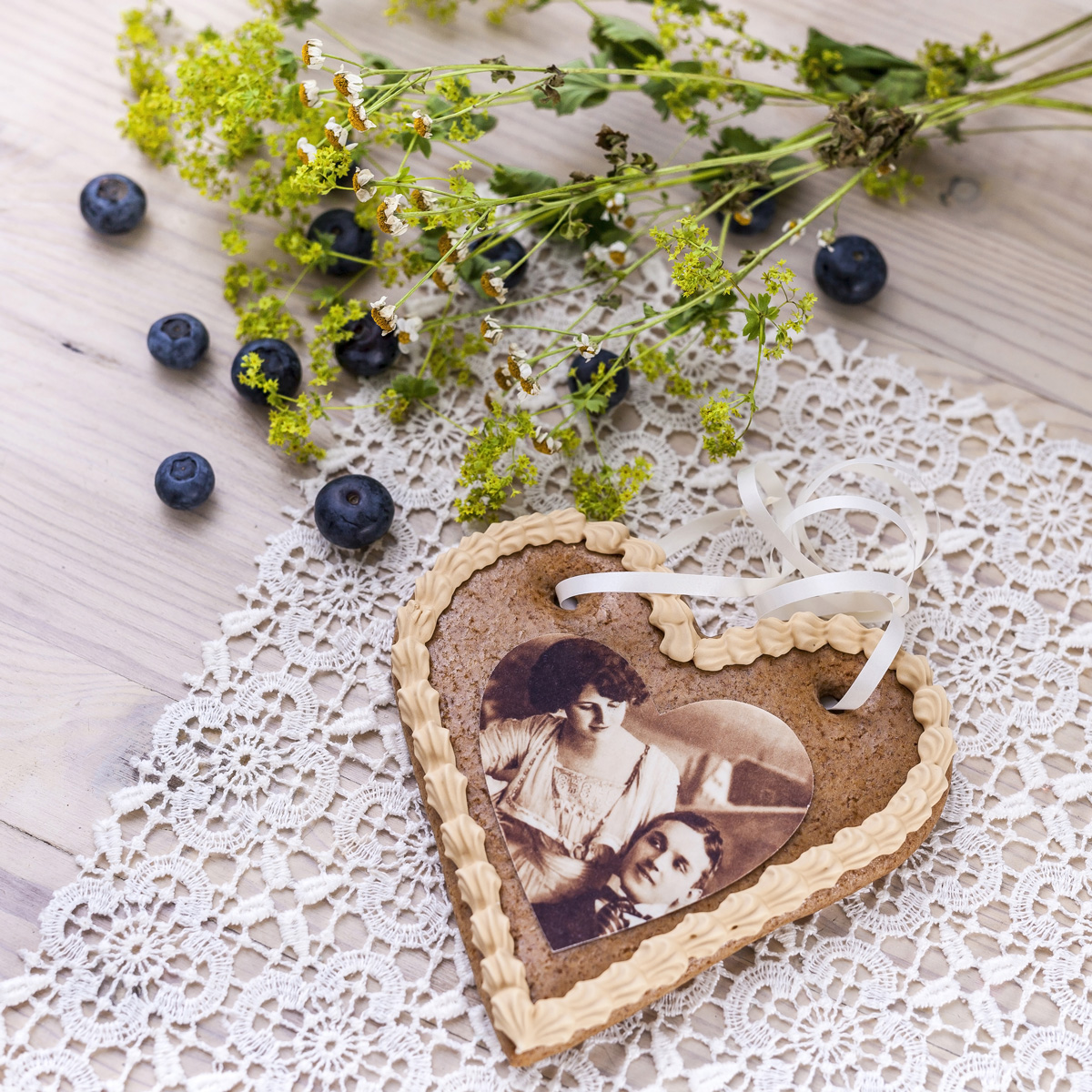 20 Stück Lebkuchenherzen 15cm