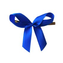 Masche mit Clip blau