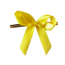 Masche mit Clip gelb