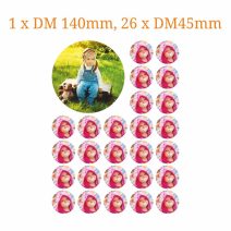 Kombi-Bilder 1 x DM140mm + 26 x DM45mm