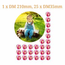 Kombi-Bilder 1 x DM210mm + 25 x DM35mm