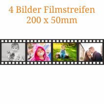 4 Bilder Filmstreifen 200 x 50mm