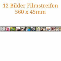 12 Bilder Filmstreifen 560 x 45mm