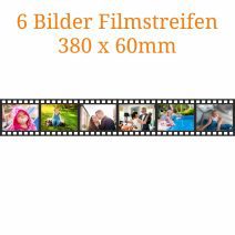 6 Bilder Filmstreifen 380 x 60mm
