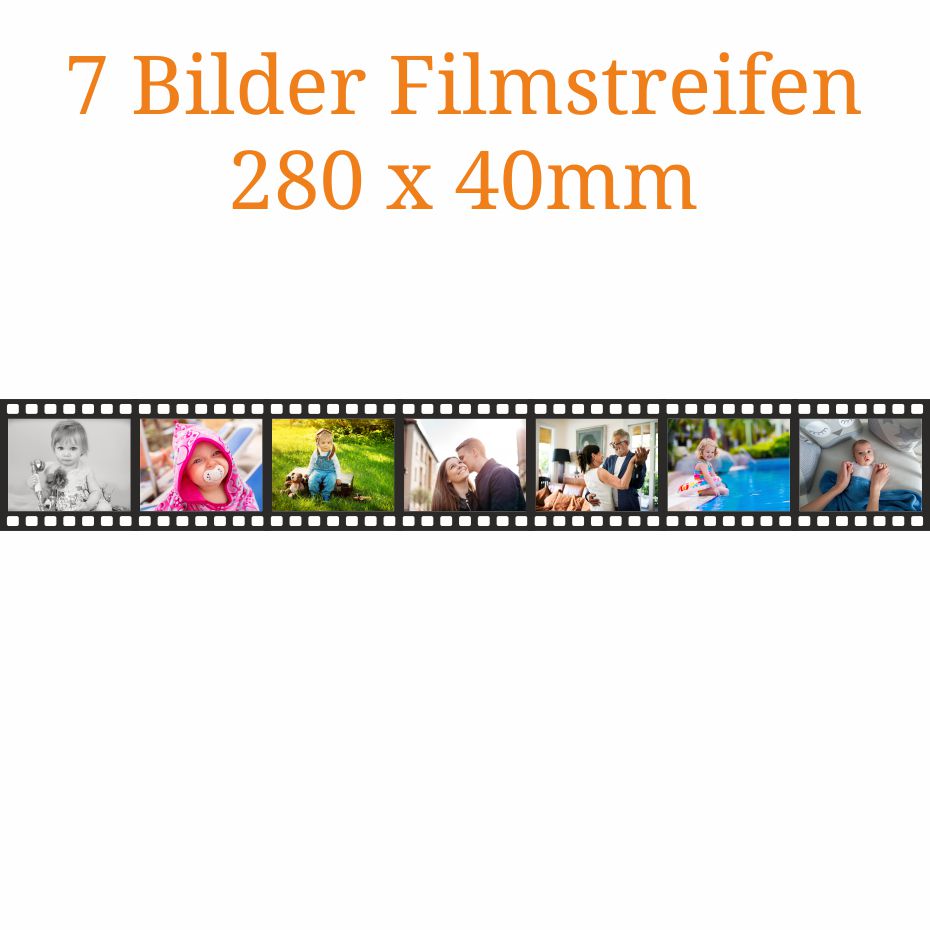 7 Bilder Filmstreifen 280 x 40mm