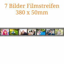 7 Bilder Filmstreifen 380 x 50mm