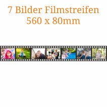 7 Bilder Filmstreifen 560 x 80mm
