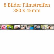 8 Bilder Filmstreifen 380 x 45mm