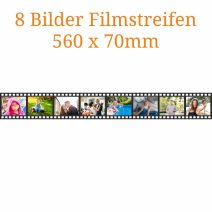 8 Bilder Filmstreifen 560 x 70mm