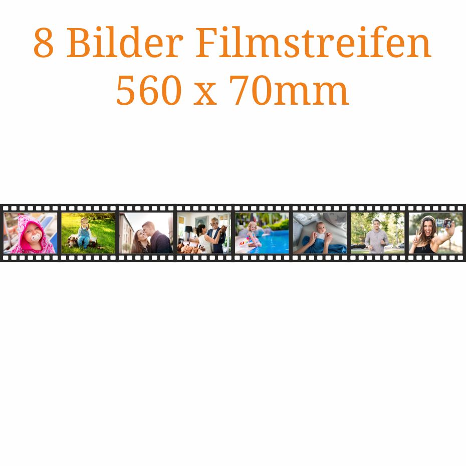 8 Bilder Filmstreifen 560 x 70mm