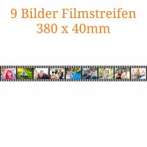 9 Bilder Filmstreifen 380 x 40mm