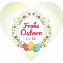 Tortenbilder Produktbild Ostern 06 herzförmig