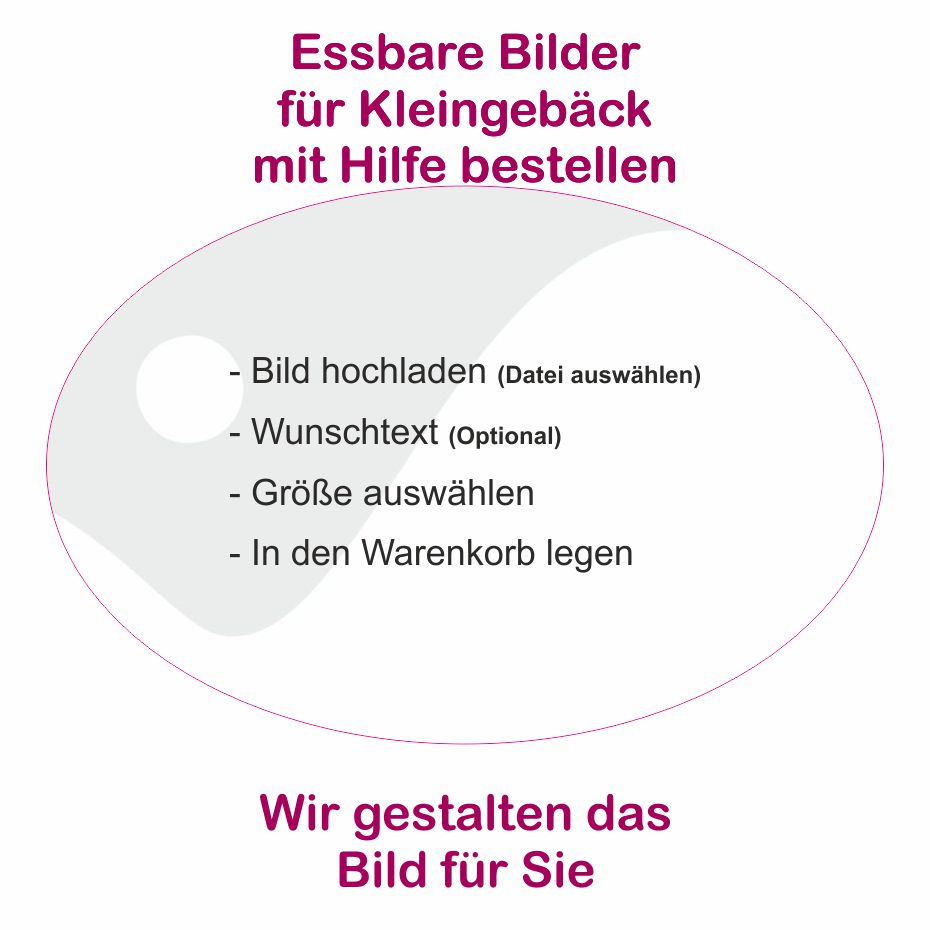 Produktbild Kleingebäck oval Querformat mit Hilfe