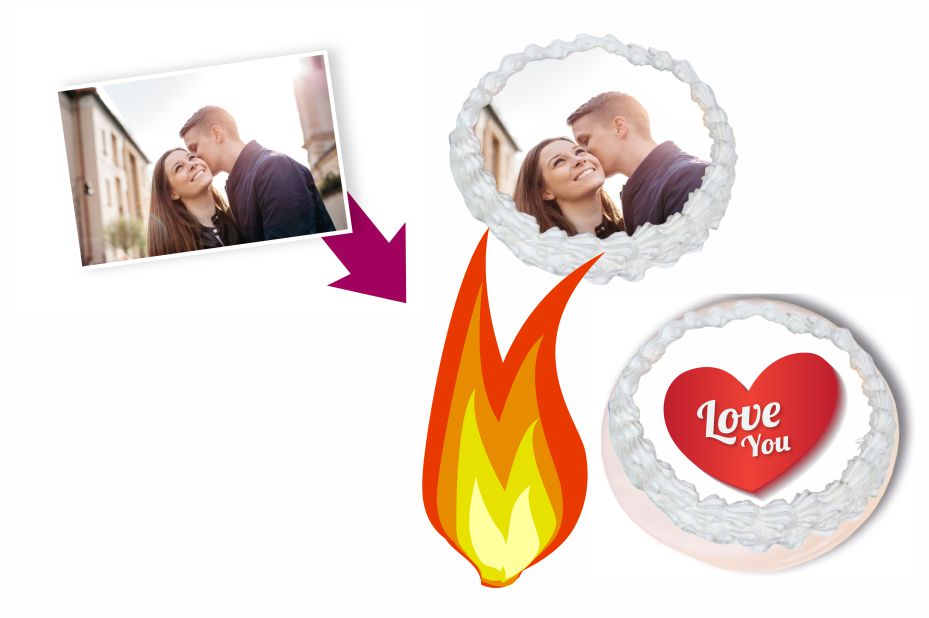 Icon für Burn-away Tortenbilder