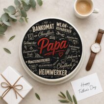 Vatertag rund Papa der Alleskönner