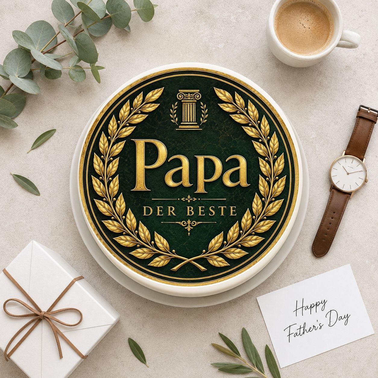 Vatertag rund Papa Der Beste Römisch
