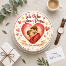Vatertag rund Ich liebe meinen Papa