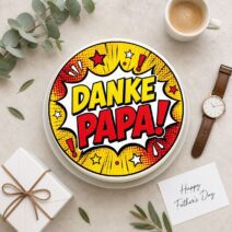 Vatertag rund Danke Papa Pop-Art