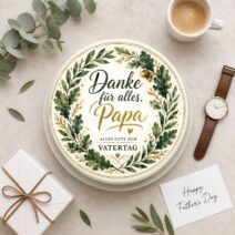 Vatertag rund Danke für alles Papa