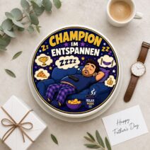 Vatertag rund Champion im Entspannen