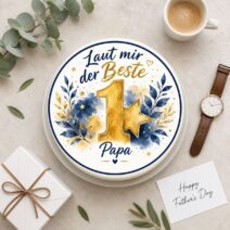 Vatertag rund Laut mir der Beste Papa
